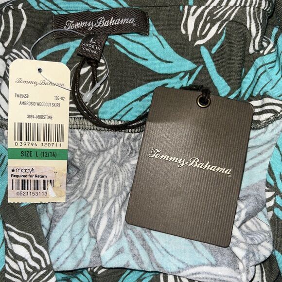 NWT Tommy Bahama 2 Pc Women’s Sz Large Multicolor Floral Skirt & Sleeveless Top - Picture 10 of 12